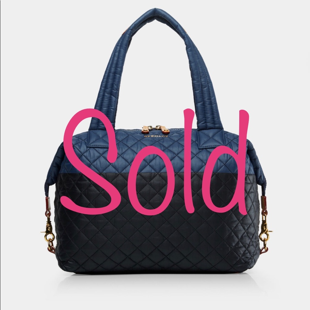 EUC MZ Wallace blue black large Sutton